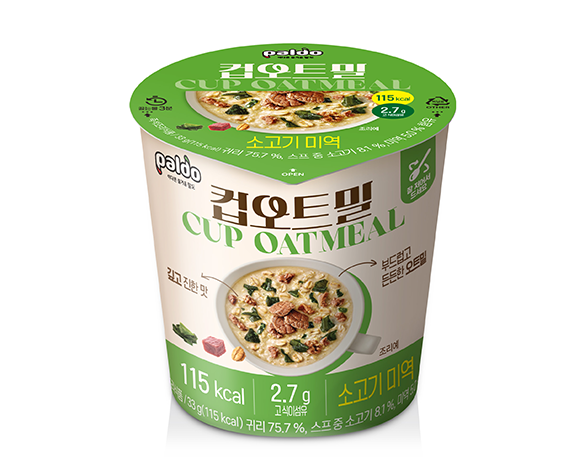 컵오트밀 소고기미역
