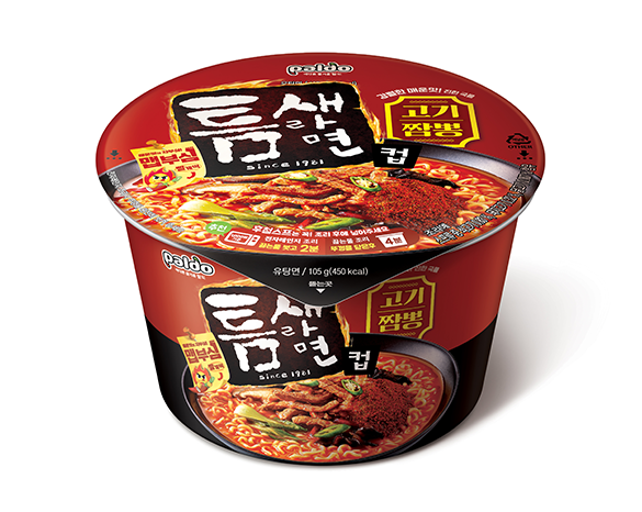 팔도 틈새라면 고기짬뽕 컵