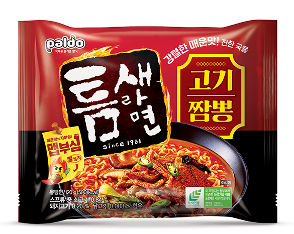팔도 틈새라면 고기짬뽕